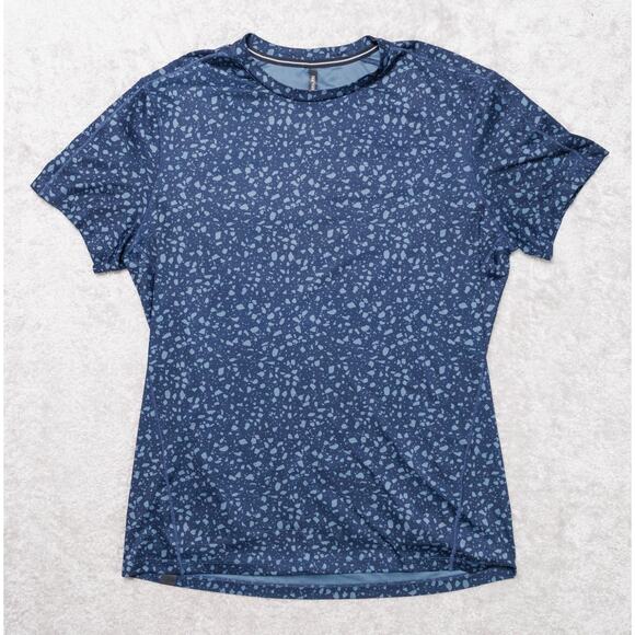 Ten Thousand Lightweight Microfiber Blue Dot Crewneck Tshirt Athletic Mens L - Picture 1 of 12